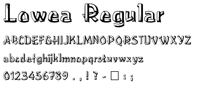 LowEa Regular font